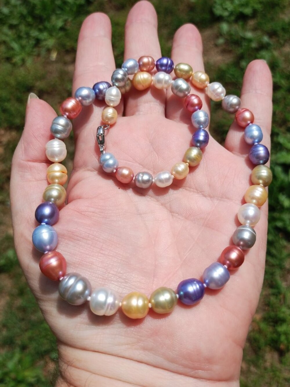 Honora Freshwater Pearl 925 Sterling Silver Wildflower collection necklace 18" - Picture 8 of 8